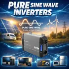 Qoltec Pure Sine Wave Inverter | 12V to 230V | 1500/3000W | LCD | USB | USC-C | Compatible with LiFePO4 GEL AGM  Foto 10