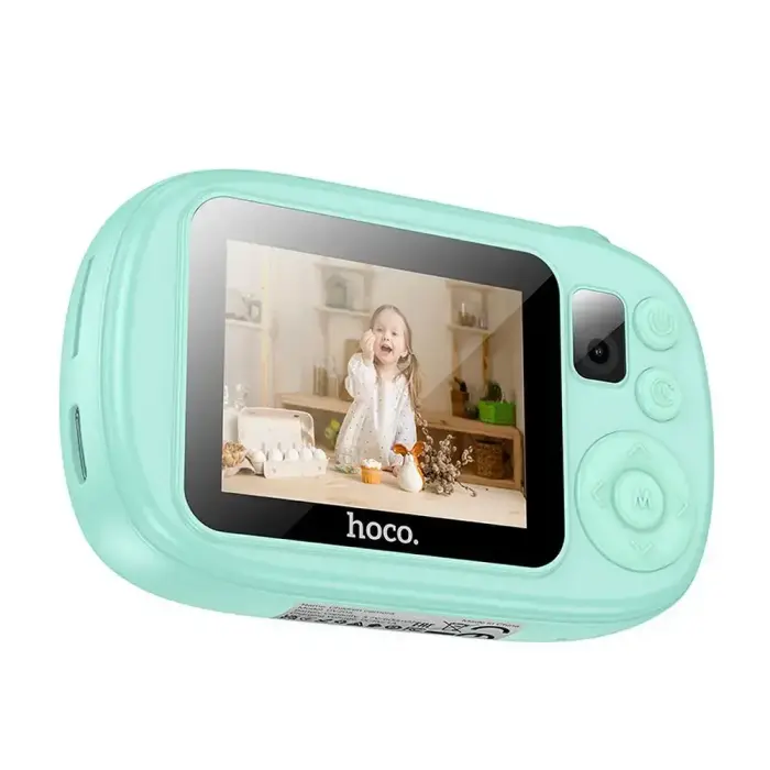 Digital kids camera with selfie function Hoco 1MP 2,0" HD Ready DV205 blue Foto 4