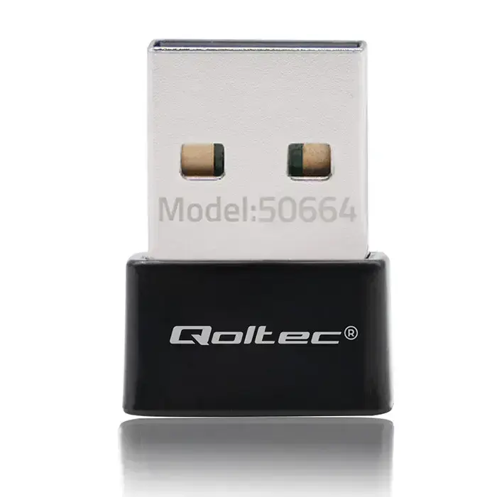 Qoltec Ultrafast Mini Wireless USB Wi-Fi Adapter | AC standard | 650Mbps Photo