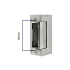 Qoltec Electric strike With lock and memory | 12V | Stainless steel Photo