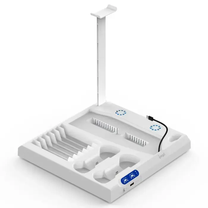 iPega P5S028 All-in-One Charging Stand with Cooling for PS5/PS5 Slim/PS5 Pro White Foto 4