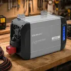 Qoltec Pure Sine Wave Inverter | 12V to 230V | 300/600W | LCD | USB | USC-C | Compatible with LiFePO4 GEL AGM  Foto 8