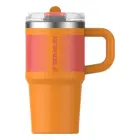 Termokrūze ar salmiņu The Quencher ProTour Flip Straw Tumbler 0,59L oranža  Foto 1