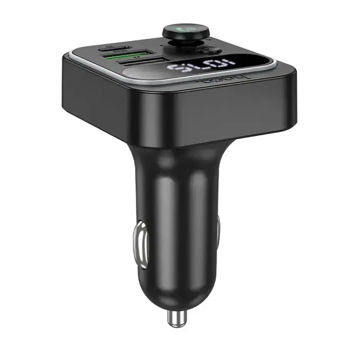 HOCO car transmitter FM bluetooth 2 x USB A + Type C PD QC3.0 20W E85 black Фото num