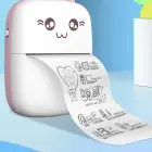 HURC9 Bluetooth Thermal Printer Mini Kitty with App - Pink Фото num