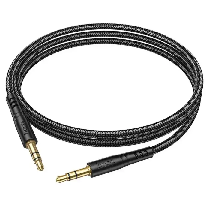 Cable AUX Jack 3,5 mm to Jack 3,5 mm Hoco 1 m UPA24 black Photo