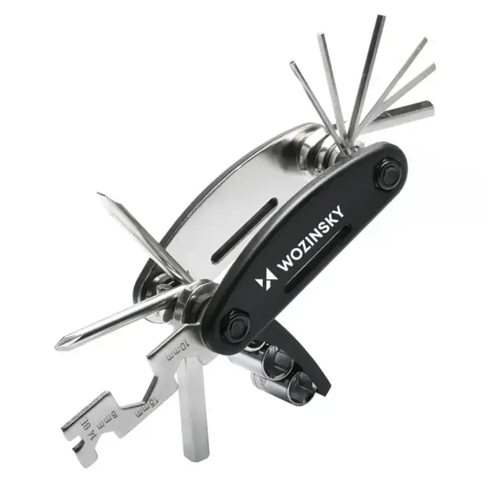 Wozinsky WWZ-01N 16-in-1 Multifunctional Bicycle Repair Tool Set - Black Фото num