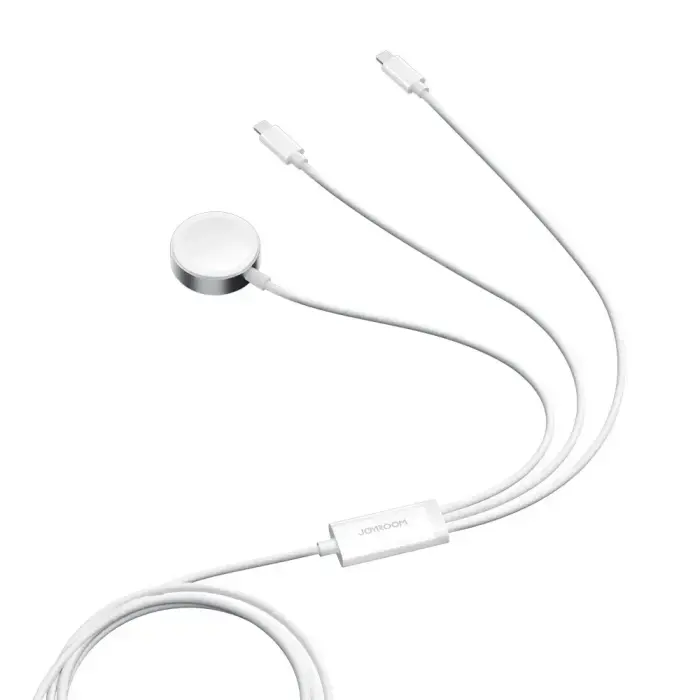 Joyroom S-IW007 3-in-1 cable USB-A magnetic charger - Lightning 1.2m - white Foto 7