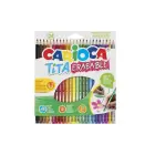 Krāsainie zīmuļi CARIOCA TITA, dzēšami, 24gab Фото num