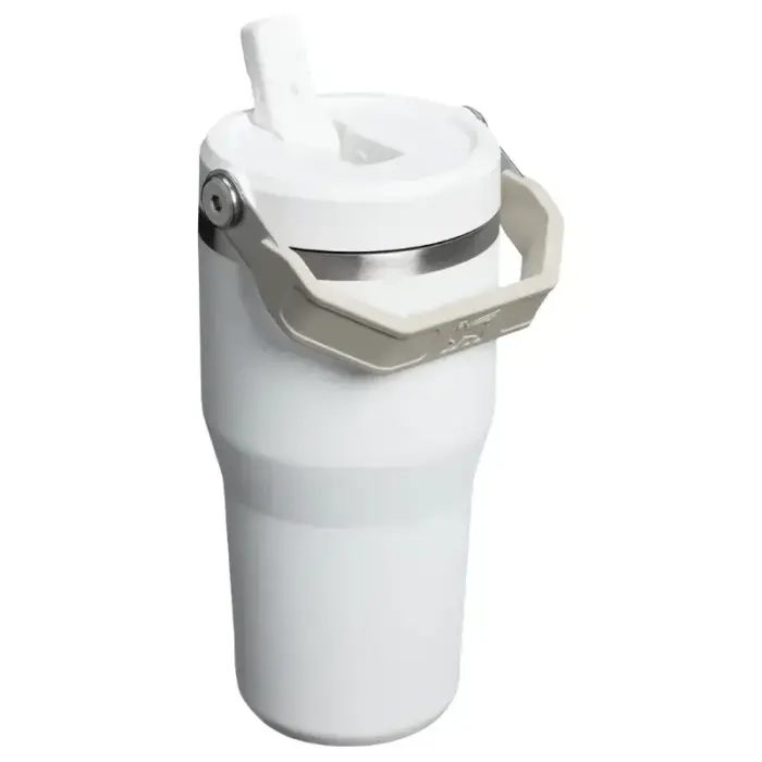 Termokrūze ar salmiņu The IceFlow Flip Straw 2.0 Tumbler 0,59L balta  Foto 2