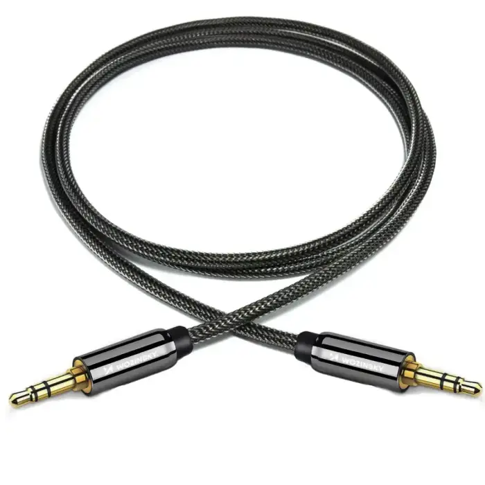 Wozinsky universal mini jack cable 2x AUX cable 3 m black Photo