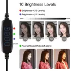 Ring LED lamp Puluz with adjustable base PU391 Photo