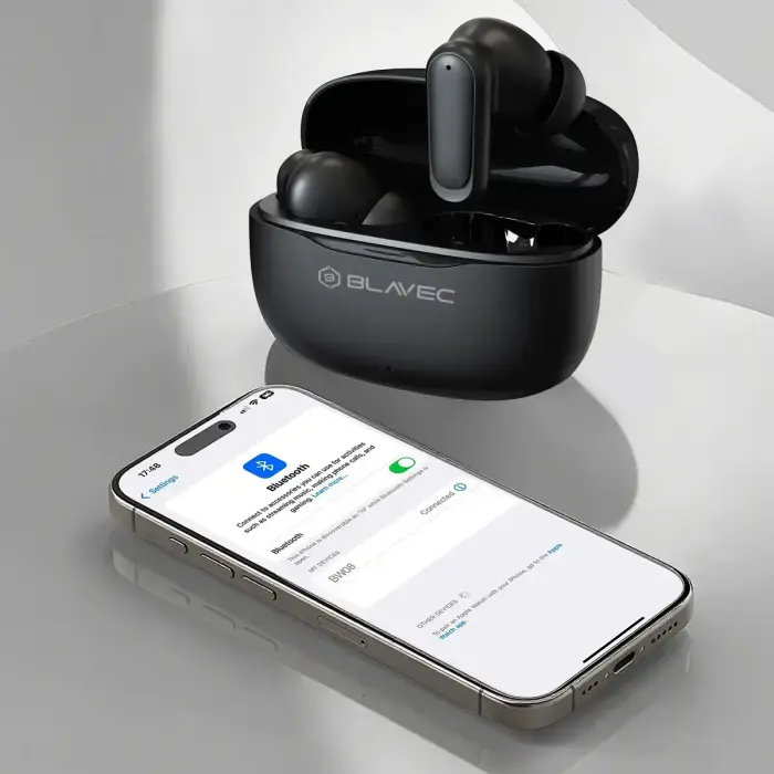 Blavec Bluetooth TWS Earphones BW-08 Speak AI (BW08SA-B) black Foto 10