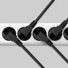 Qoltec Power strip | 5 sockets | 1.8m | White-grey Foto 6