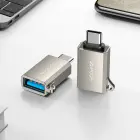 Joyroom S-H151 USB-C (male) | USB-A (female) Adapter with Lanyard Eyelet - Silver Фото num