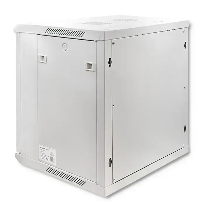 Qoltec RACK Cabinet 19" | 12U | 600 x 635 x 450 | Tempered doors | Hanging | Steel case | Lock | Grey Фото num