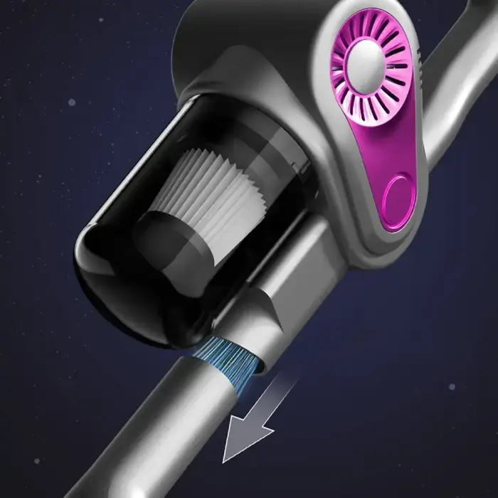 4-in-1 Vertical Handheld Vacuum Cleaner with Dust Mite Removal Brush - Gray Фото num