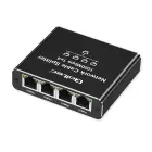 Qoltec Splitter Ethernet mini SWITCH 1x4 RJ45 | 1000Mb/s | USB-C | Aluminium Foto 12