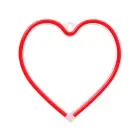 Neon LED Light HEART red Bat + USB FLNE07 Forever Light Фото num