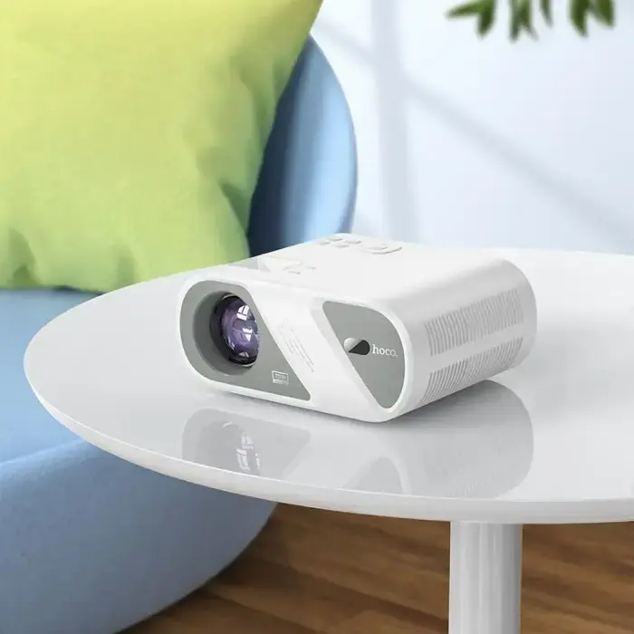 Projector HD Ready Hoco Wi-Fi Bluetooth 720P DT1 white Фото num