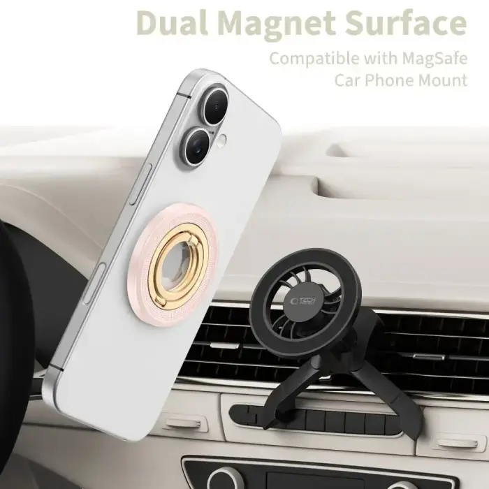TECH-PROTECT MMR700 LAMANO MAGNETIC MAGSAFE PHONE RING PINK/GOLD Foto 4