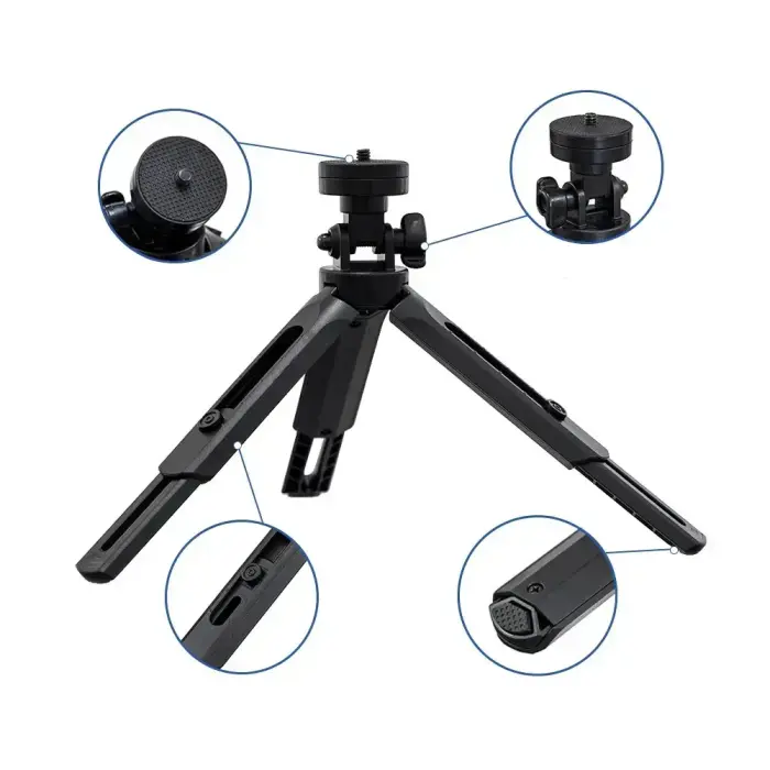 Мини-штатив с держателем телефона крепление selfie stick камеры GoPro держатель черный Фото num