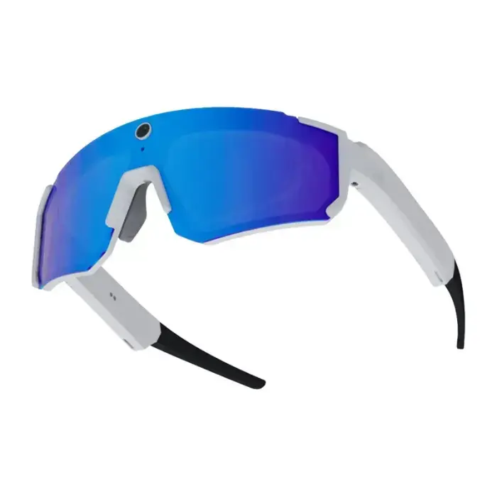 Colmi V06 AI White Sports Sunglasses (with blue lenses) Фото num