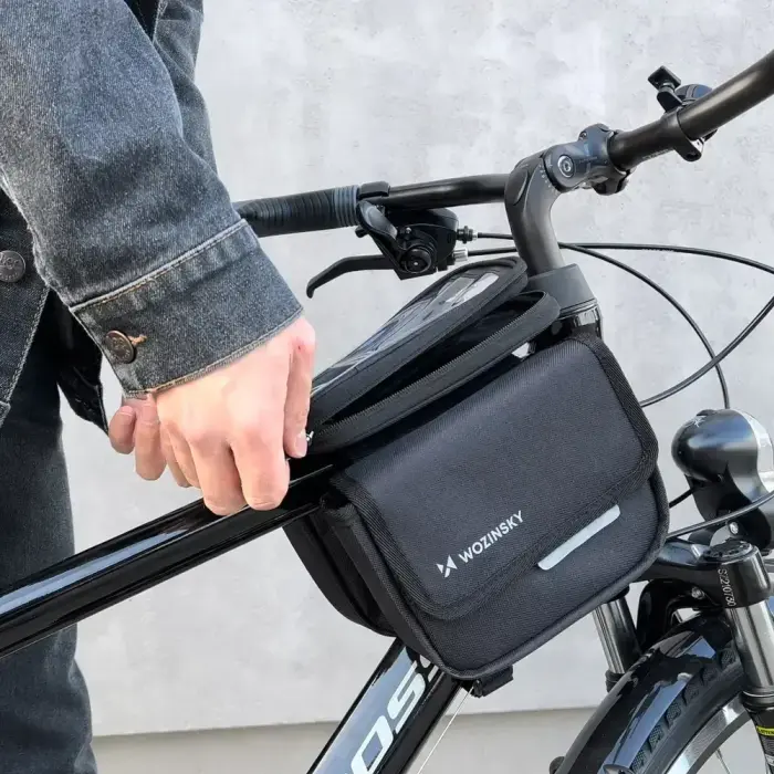Wozinsky bicycle frame bag, waterproof phone case, 1.5l, black (WBB26BK) Foto 17