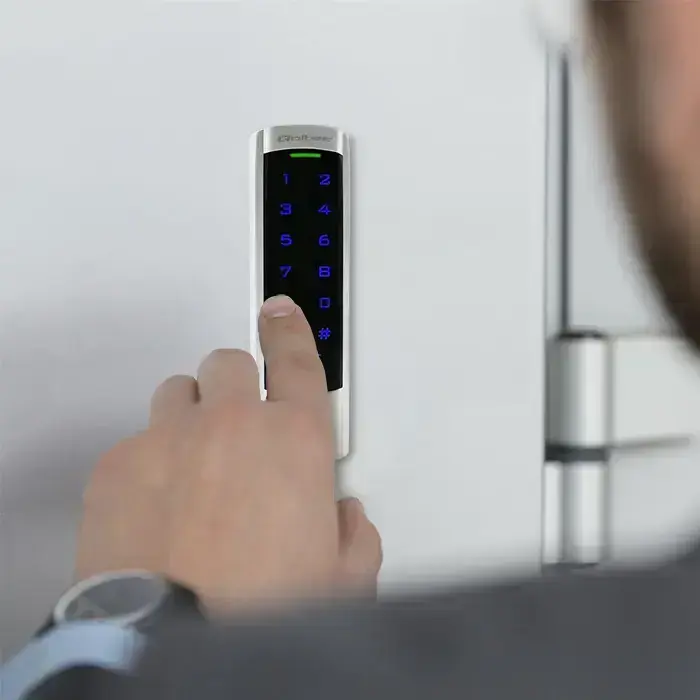 Qoltec Code lock DIONE with RFID reader Code | Card | key fob | Doorbell button | IP68 | EM Foto 4