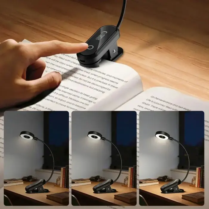 TECH-PROTECT LL100 CLIP READING LIGHT BLACK Photo