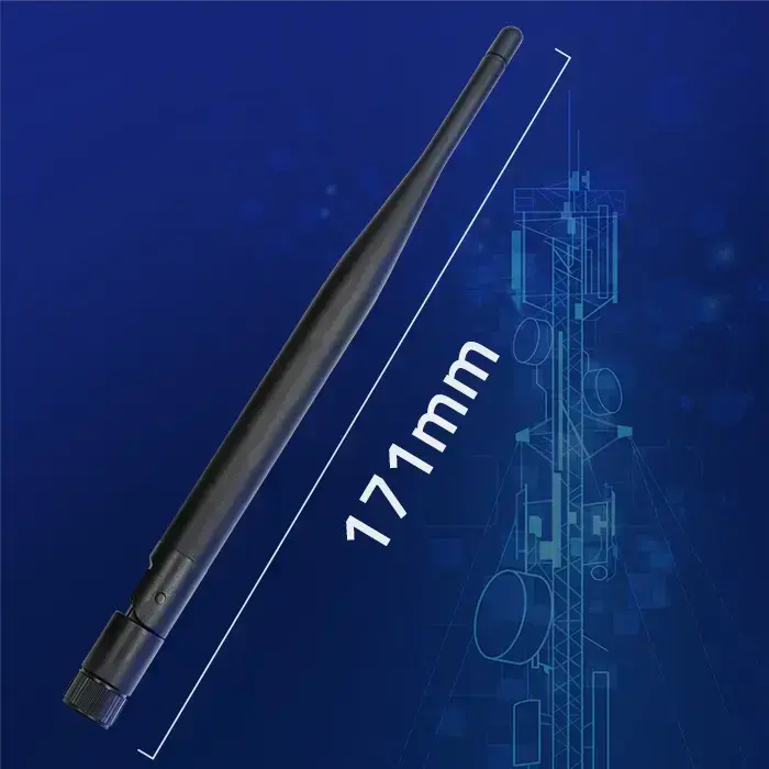 Qoltec Wi-Fi antenna 2.4/2.5 GHz | 5.1/5.8 GHz | 5dBi | omnidirectional | Indoor Фото num
