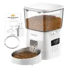 Rojeco 2L Automatic Pet Feeder Button Version (White) Foto 2