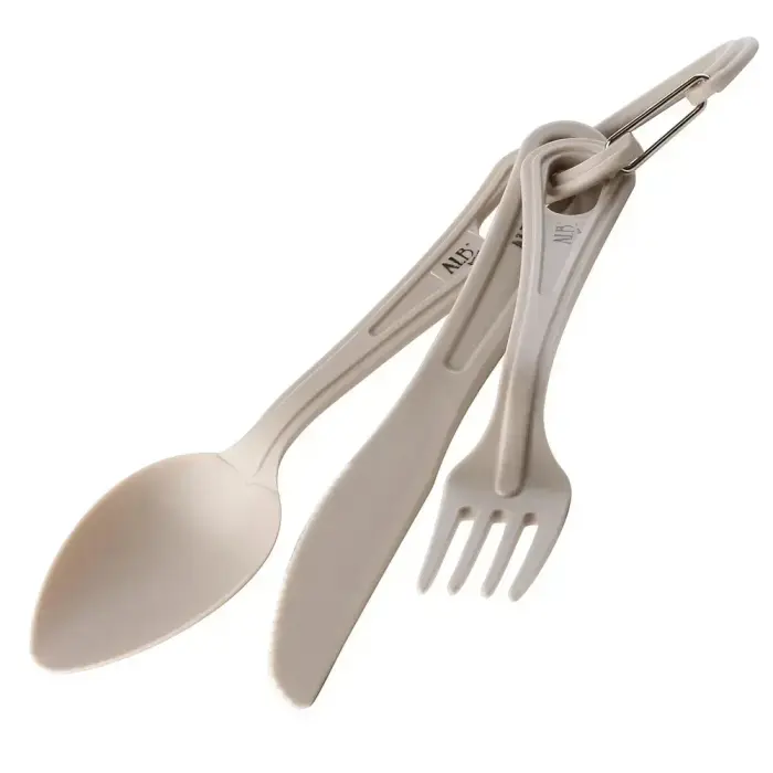 Tourist tableware and cutlery SET for 2 people. Foto 6