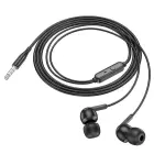 Wire earphones Jack 3,5 mm Hoco M124 black Фото num