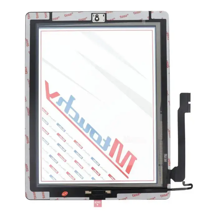 MUSTTBY Touch screen + back sticker + Home for iPAD 4 (black) Foto 2