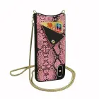 BAG - SNAKE Leather Case - IPHONE XS MAX Pink Photo