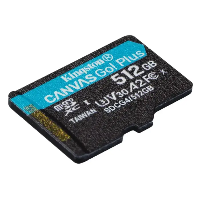 Kingston memory card 512GB microSDXC Canvas Go Plus Gen4 200MB/s A2 U3 V30 Фото num