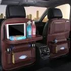 Car seat organizer seat protector seat cover shelf mini car table black Foto 5