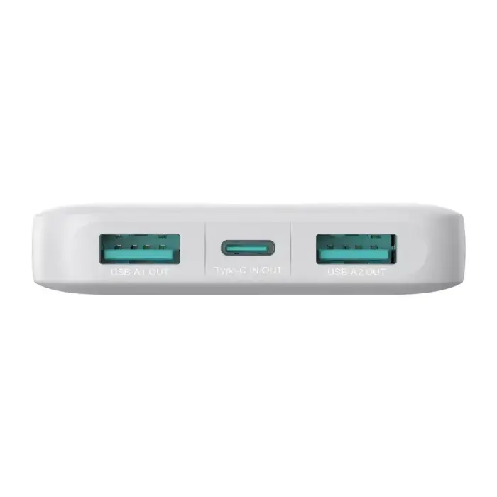 Joyroom JR-PBF12 внешний аккумулятор (powerbank) | 10000 mAh | 12W | USB-A, USB-C | белый Фото num