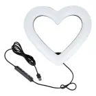 LED Ring Stream RGB lamp 10" with holder for mobile HEART + tripod JM26-10 black Фото num