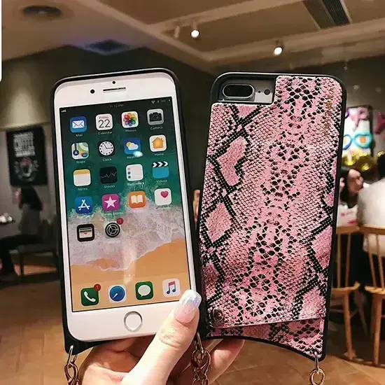 BAG - SNAKE Leather Case - IPHONE XS MAX White Photo
