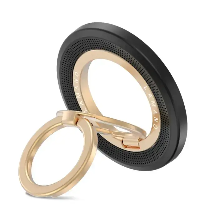 TECH-PROTECT MMR700 LAMANO MAGNETIC MAGSAFE PHONE RING BLACK/GOLD Photo
