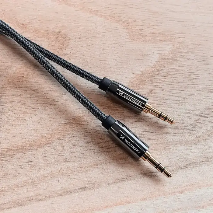 Wozinsky universal mini jack cable 2x AUX cable 2 m black Photo