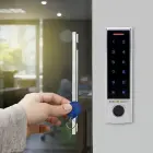 Qoltec Code lock TITAN with fingerprint reader | RFID | BT 4.0 |Code | Card | key fob | Doorbell| IP68 | EM Photo