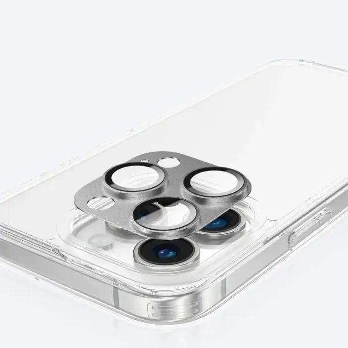 AmazingThing Aviation-Grade Alloy Tempered Glass Lens for iPhone 16 Pro | 16 Pro Max Camera Lens - Gray Foto 9