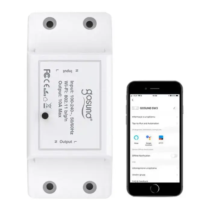 Smart Switch WiFi Gosund SW3, Tuya Photo