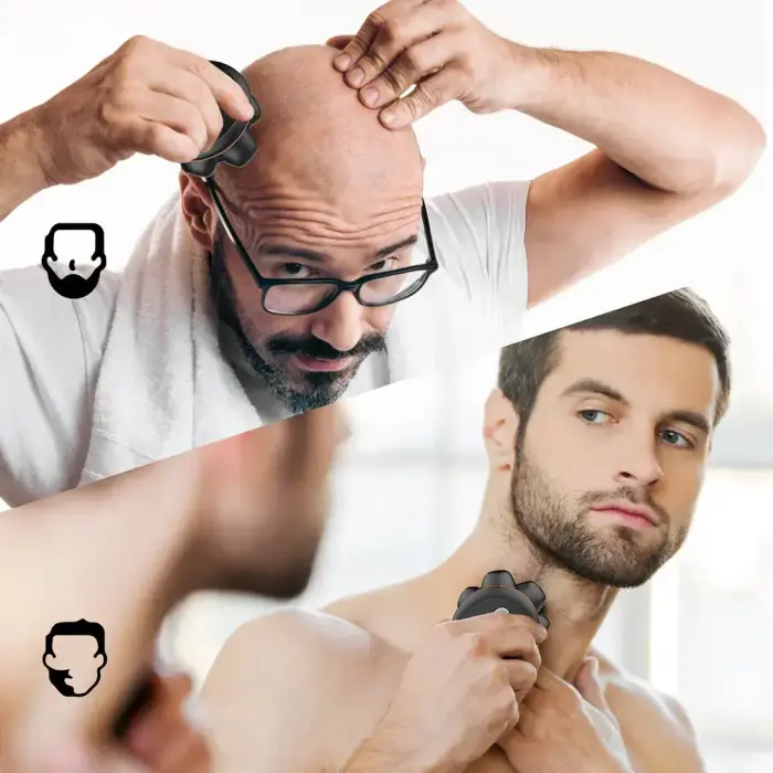 MAXGROOM JK-1688 Electric Shaver for Head and Beard - Black Photo
