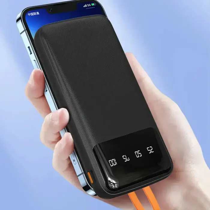 Dudao K6Pro Universal 10000mAh Power Bank with USB Cable, USB Type C, Lightning white (K6Pro-white) Foto 8