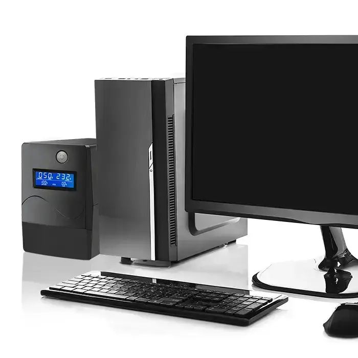 Qoltec Uninterruptible Power Supply UPS Line Interactive | Monolith | 1000VA | 600W | LCD | USB | RJ45 Photo