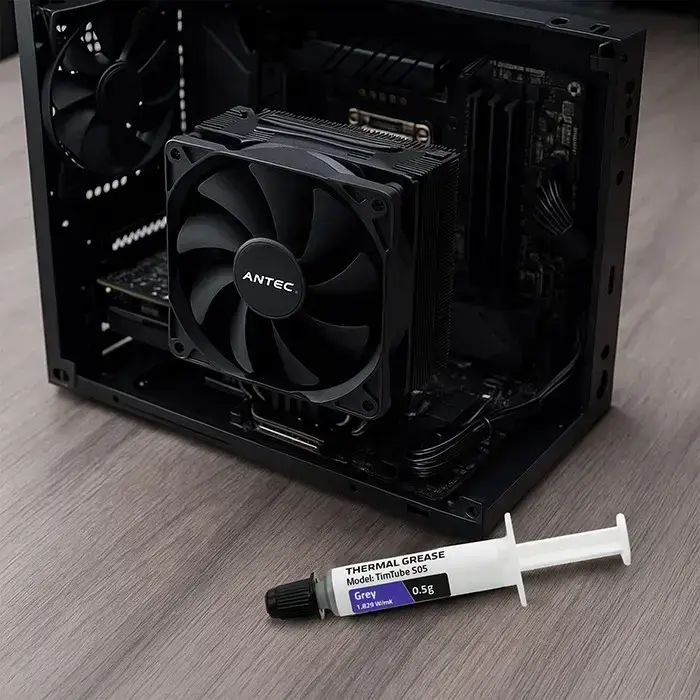 Qoltec Thermal grease TIM TUBE S05 | 1.829 W/m-K | 0.5g | Grey Foto 7